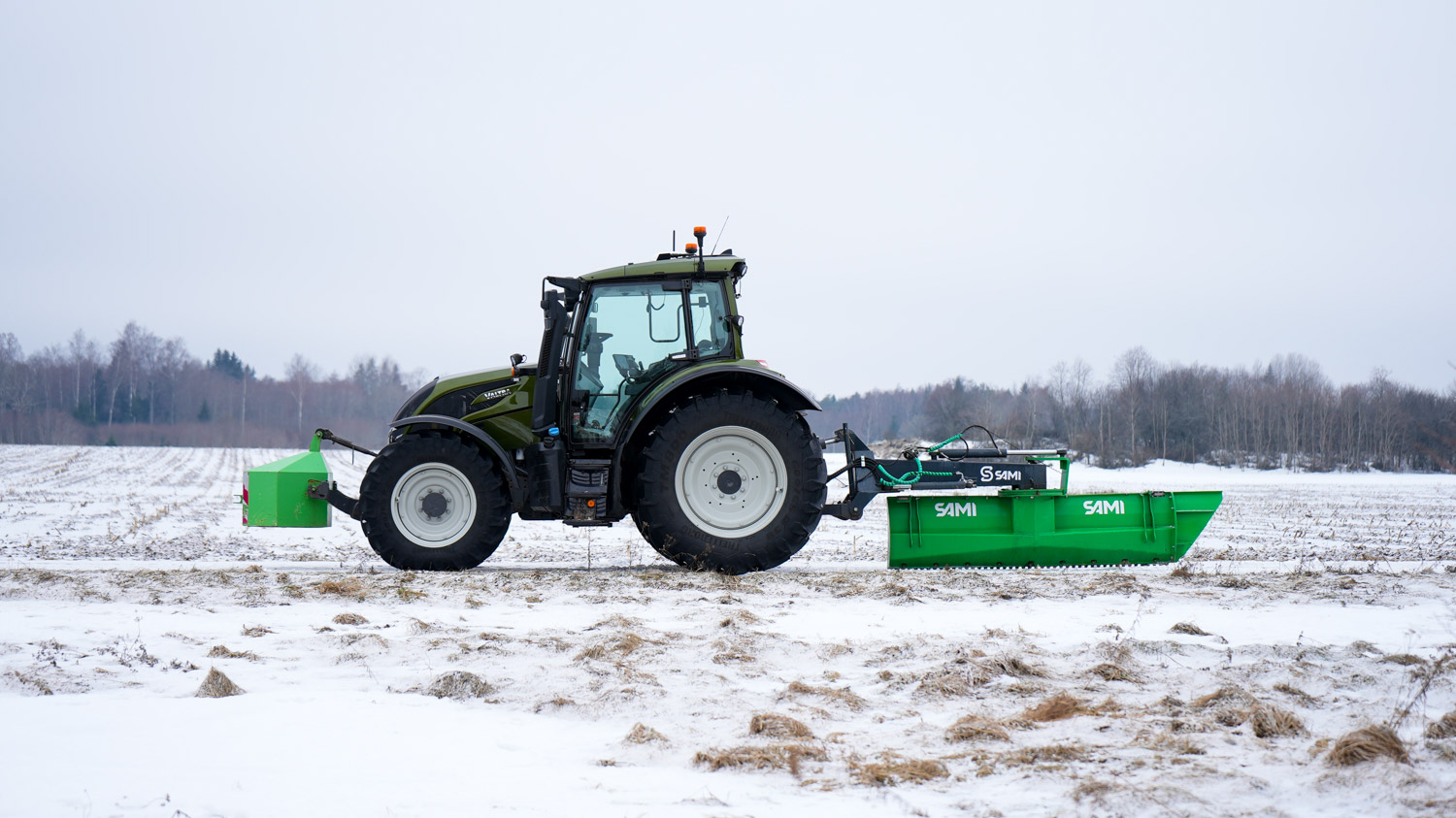 SAMI PRO schaktblad på Fendt 724-traktor
