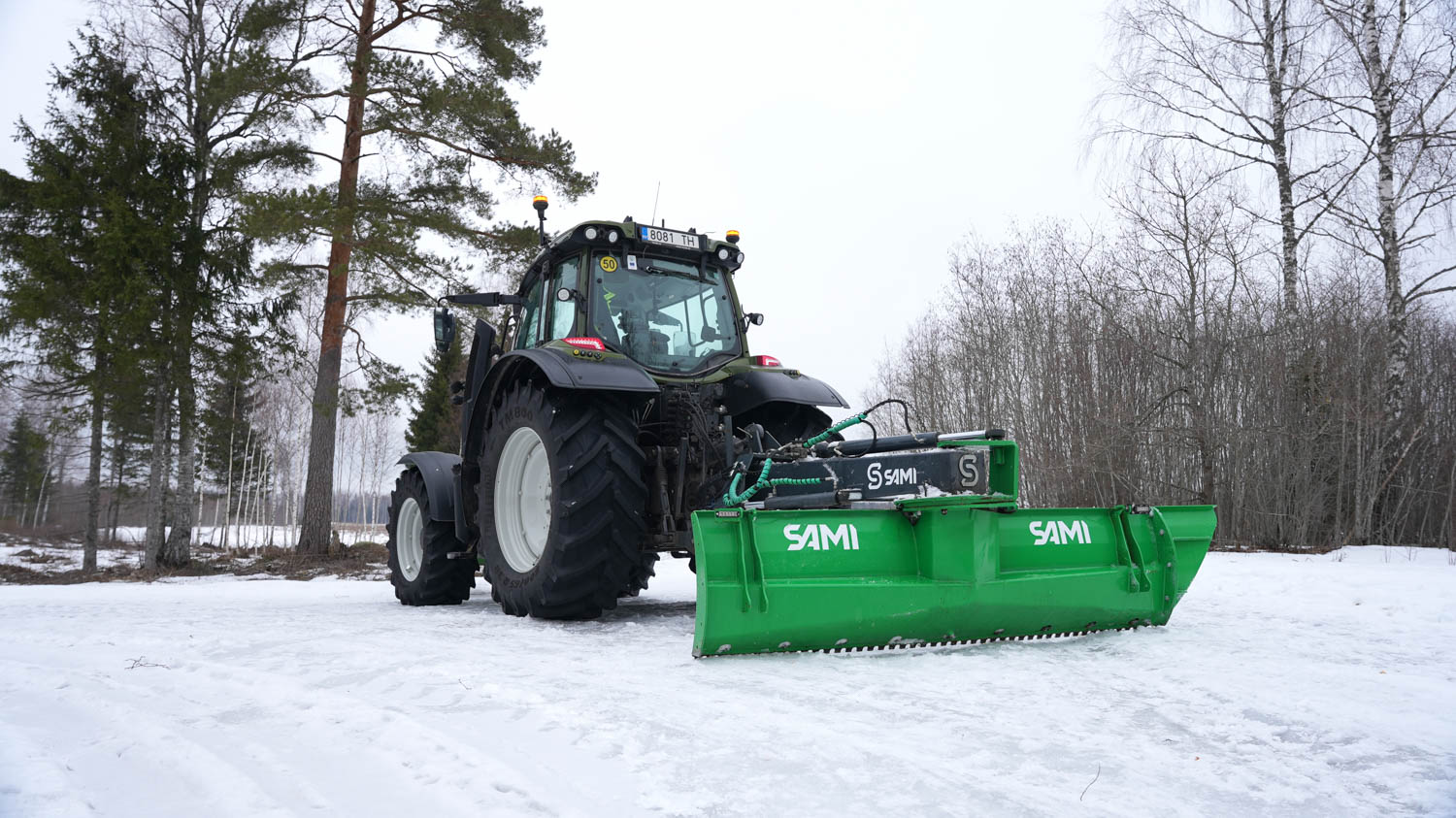 SAMI PRO schaktblad på Fendt 724-traktor