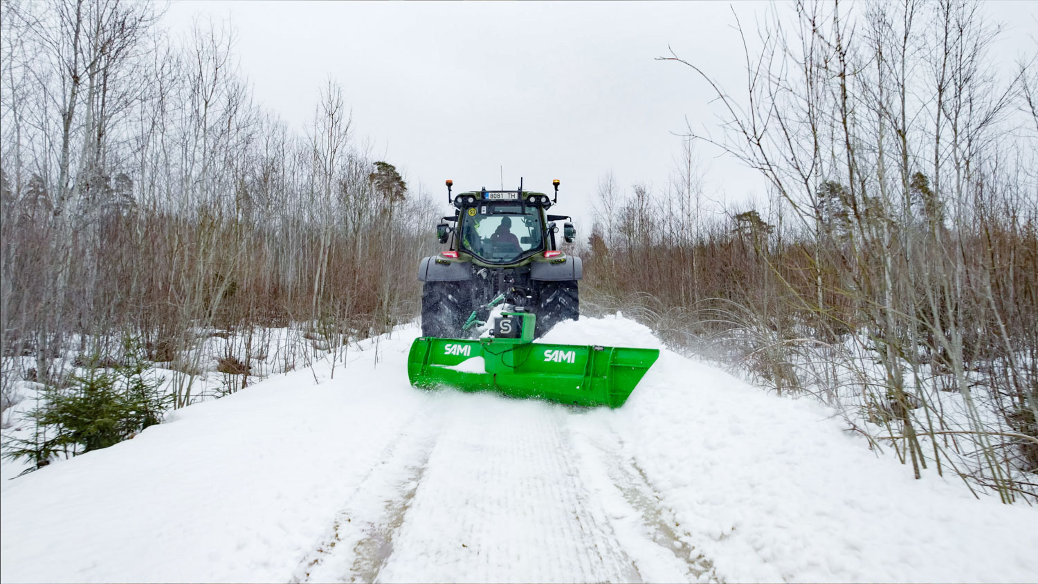 SAMI PRO schaktblad på Fendt 724-traktor