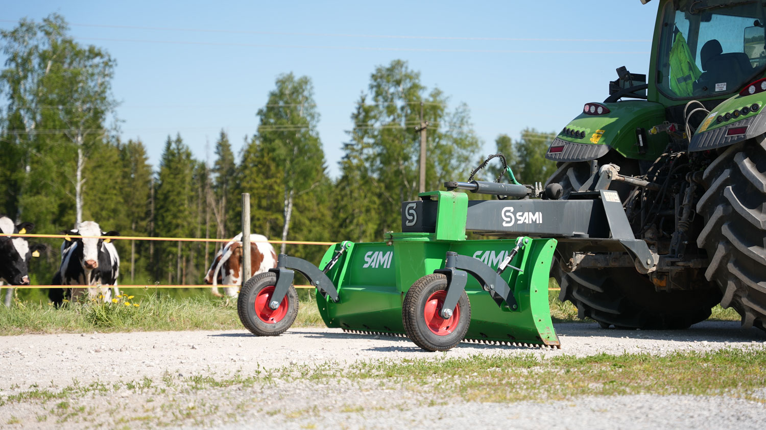 SAMI PRO schaktblad på Fendt 724-traktor