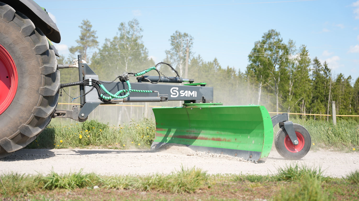 SAMI PRO schaktblad på Fendt 724-traktor