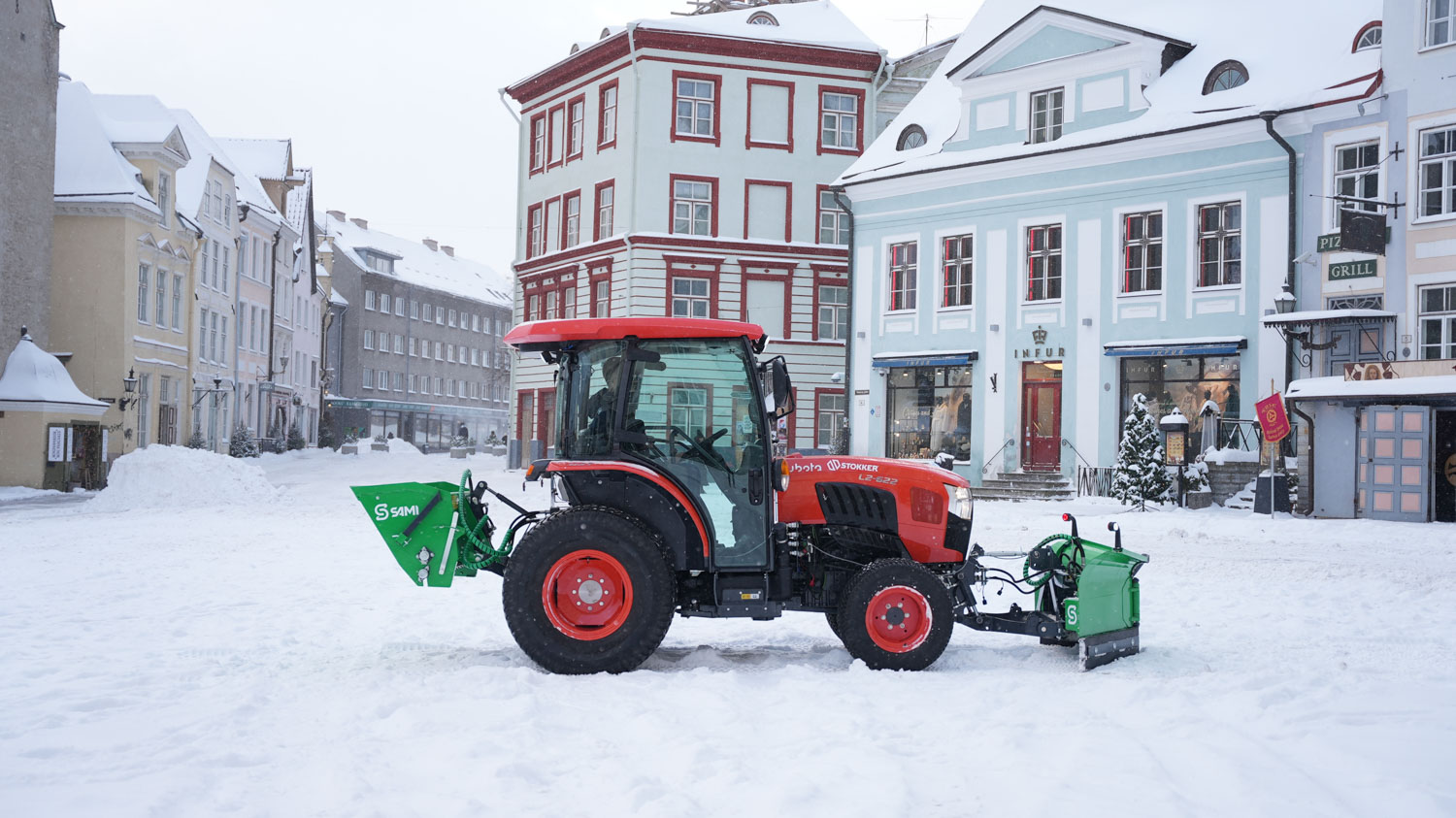 SAMI VL-kompaktseriens snöplog – Kubota L2 (8)