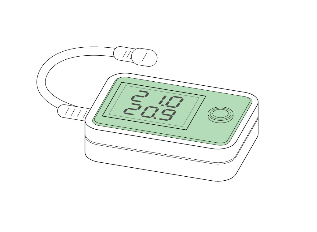 Kättingröjare HCM-1700 – digital temperaturdisplay för hydrauloljan